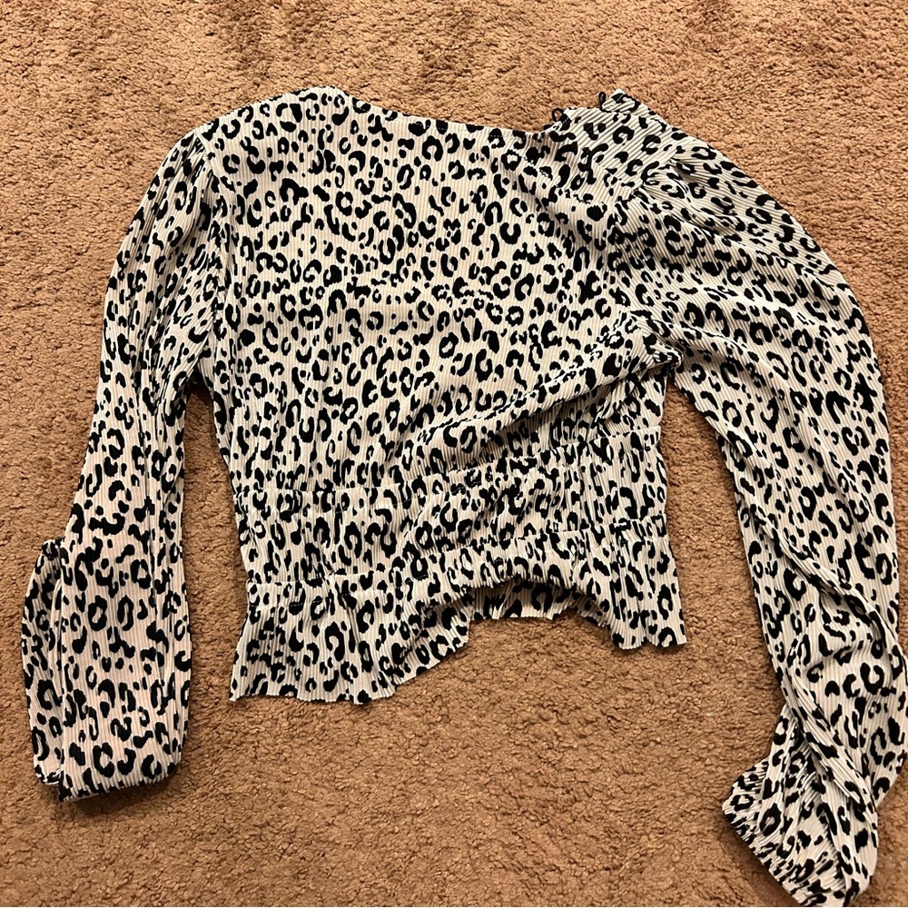 Cheetah print Zara top